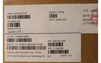 Lenovo 5CB1H57012 COVER Upper Case ASM_HBW L82RJ NFP MB