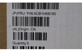 Lenovo 5CB1H68190 COVER Upper Case ASM_GREH21CYNFPARGYET