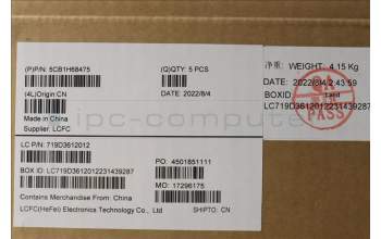 Lenovo 5CB1H68475 COVER Upper Case ASM_NORDIC L82RD SG RGB