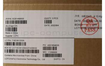 Lenovo 5CB1H68505 COVER Upper Case ASM_KOR L82RD SG WH