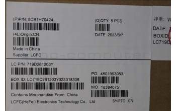 Lenovo 5CB1H70424 COVER Upper Case ASM_NORDIC L82R4 FPCG