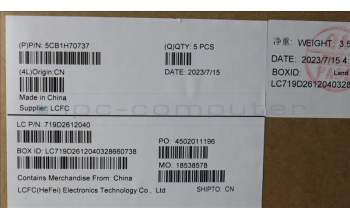 Lenovo 5CB1H70737 COVER Upper Case ASM_CZE/SLK L82R4 NFPCG