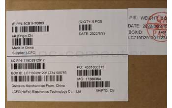 Lenovo 5CB1H70803 COVER Upper Case ASM_BUL L82SV CG