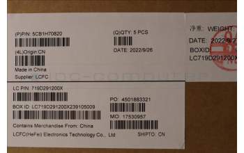 Lenovo 5CB1H70820 C-Cover with keyboard,Nordic,Cloud Grey