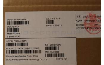 Lenovo 5CB1H70904 COVER Upper Case ASM_EUROENGL82RGSGW/RGB