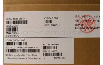 Lenovo 5CB1H70910 COVER Upper Case ASM_HBW L82RG SG W/RGB