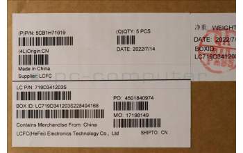 Lenovo 5CB1H71019 COVER Upper Case ASM_NORDIC L82RGSGW/RGB