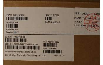 Lenovo 5CB1H71061 COVER Upper Case ASM_NORDIC L82RG SGW/WH