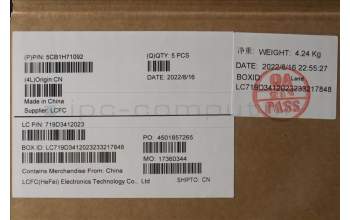 Lenovo 5CB1H71092 COVER Upper Case ASM_LA SPA L82RG STW/BU