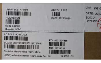 Lenovo 5CB1H71108 COVER Upper Case ASM_UKR L82RG ST W/BU