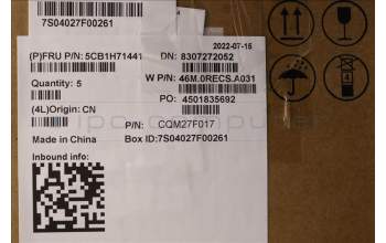 Lenovo 5CB1H71441 COVER Upper Case ASM_HUN W 82R9 SG BL