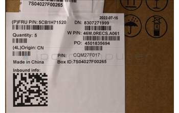 Lenovo 5CB1H71520 COVER Upper Case ASM_HUN W 82R9 SG