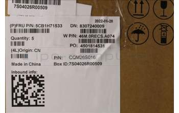 Lenovo 5CB1H71533 COVER Upper Case ASM_ENG W 82R9 CG BL