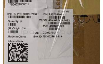 Lenovo 5CB1H71541 COVER Upper Case ASM_LA SPA W 82R9 CG BL