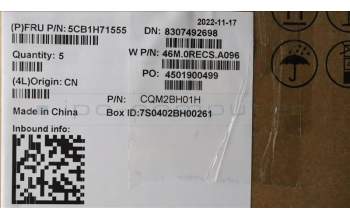 Lenovo 5CB1H71555 COVER Upper Case ASM_BEL W 82R9 CG BL