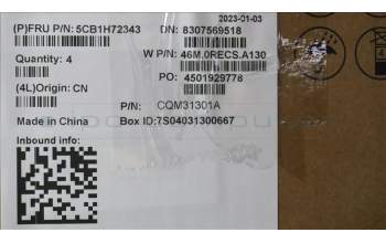 Lenovo 5CB1H72343 COVER Upper Case ASM_EURO ENG W 82R9 CG