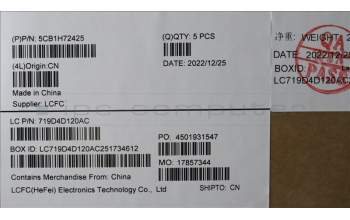 Lenovo 5CB1H72425 COVER Upper Case ASM_FRA L82RM AB_FP