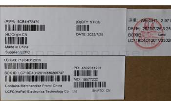 Lenovo 5CB1H72479 COVER Upper Case ASM_SPA L82RM AB_NFP