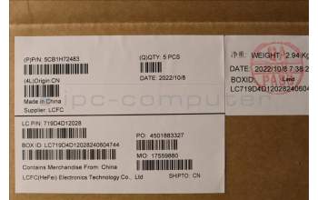 Lenovo 5CB1H72483 COVER Upper Case ASM_LA SPA L82RM AB_NFP