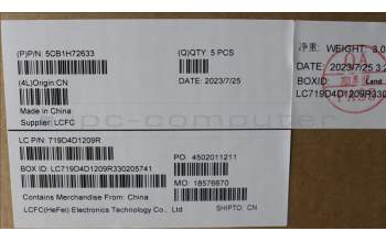 Lenovo 5CB1H72633 COVER Upper Case ASM_SPA L82RM AB_NFP_BL
