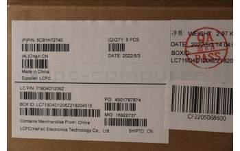 Lenovo 5CB1H72740 COVER Upper Case ASM_ENG L82RM AG_NFP_BL