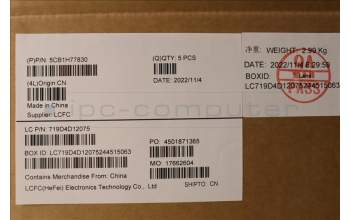 Lenovo 5CB1H77830 COVER Upper Case ASM_POR L82RM MB_NFP_BL
