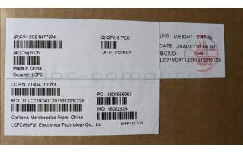 Lenovo 5CB1H77874 C-Cover with keyboard,Nordic,Abyss Blue,Backlight,Fingerprint