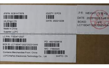 Lenovo 5CB1H77878 COVER Upper Case ASM_SPA L82RK FP AB BL