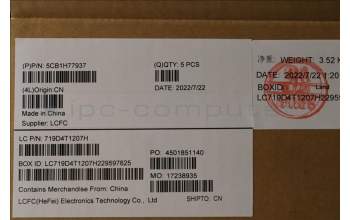 Lenovo 5CB1H77937 COVER Upper Case ASM_NORDIC L82RK FPAGBL