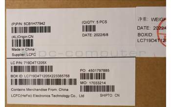 Lenovo 5CB1H77942 COVER Upper Case ASM_SWS L82RK FP AG BL