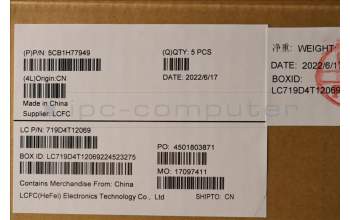 Lenovo 5CB1H77949 COVER Upper Case ASM_ENG L82RK FP AG N