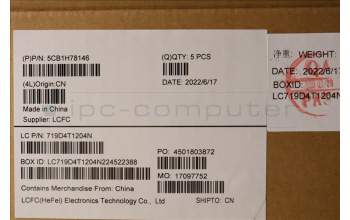 Lenovo 5CB1H78146 COVER Upper Case ASM_GER L82RK FP MB BL