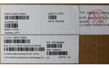 Lenovo 5CB1H78224 COVER Upper Case ASM_SWS L82RK NFP AB BL