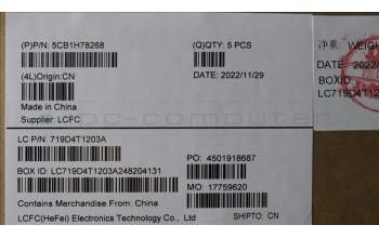 Lenovo 5CB1H78268 COVER Upper Case ASM_EUROENGL82RKNFPAGBL