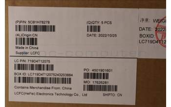 Lenovo 5CB1H78278 COVER Upper Case ASM_ITA L82RK NFP AG BL