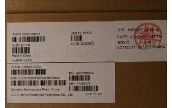 Lenovo 5CB1H78291 COVER Upper Case ASM_UKE L82RK NFP AG BL