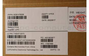 Lenovo 5CB1H78308 COVER Upper Case ASM_ARA L82RK NFP AG N