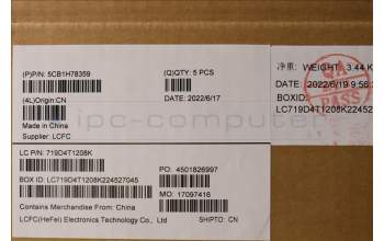 Lenovo 5CB1H78359 COVER Upper Case ASM_ENG L82RK NFP MB N