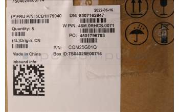 Lenovo 5CB1H79940 C-Cover with keyboard, English, Cloud Grey, Backlight, US