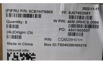 Lenovo 5CB1H79965 COVER Upper Case ASM_SWS W 82R7 CG BL