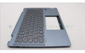 Lenovo 5CB1H80007 C-Cover with keyboard, Spanish, Stone Blue, Backlight, UK