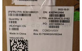 Lenovo 5CB1H80031 COVER Upper Case ASM_BUL W 82R7 SB BL