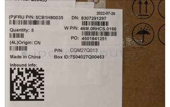 Lenovo 5CB1H80035 COVER Upper Case ASM_ENG W 82R7 SB