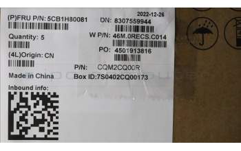 Lenovo 5CB1H80081 COVER Upper Case ASM_POR W 82RA SG