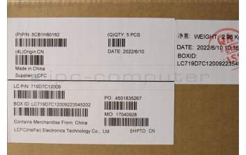 Lenovo 5CB1H80162 COVER Upper Case ASM_HBW L82TU BU_BK