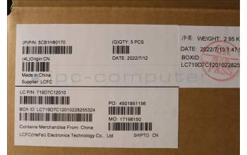 Lenovo 5CB1H80170 COVER Upper Case ASM_NORDIC L82TU BU_BK