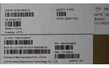 Lenovo 5CB1H80215 COVER Upper Case ASM_BUL L82TV BU_BK_TEX