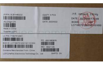 Lenovo 5CB1H80222 COVER UpperCaseASM_FRA/ARAL82TVBU_BK_TEX