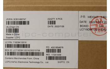 Lenovo 5CB1H80747 C-Cover with keyboard, Belgian, Arctic Grey, FingerPrint, UK