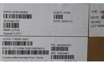 Lenovo 5CB1H80802 COVER Upper Case ASM_GER L82RL NFP AB U